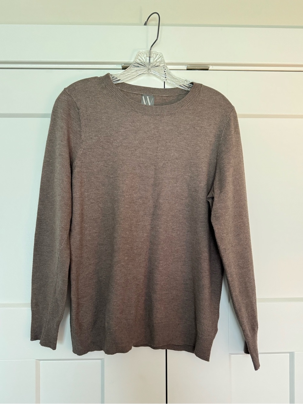 Worthington Women’s Taupe Crewneck Sweater